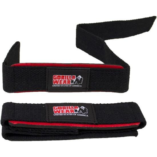 Gorilla Wear Padded Lifting Straps (fekete/piros) Gorilla Wear